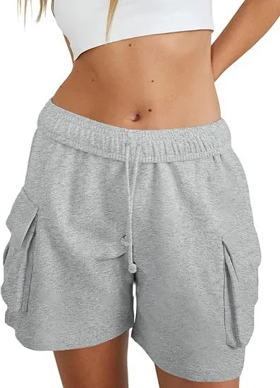 Independent Station Leisure Summer Drawstring Elastic Tooling Sports Running Exercise Loose Shorts display picture 10