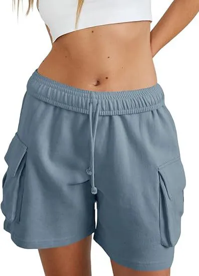 Independent Station Leisure Summer Drawstring Elastic Tooling Sports Running Exercise Loose Shorts display picture 22
