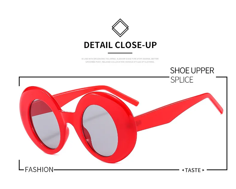 Large Frame Round Women's Sunglasses  All-match Temperament Modern Fashion Sunglasses Casual Glasses 22091 display picture 2