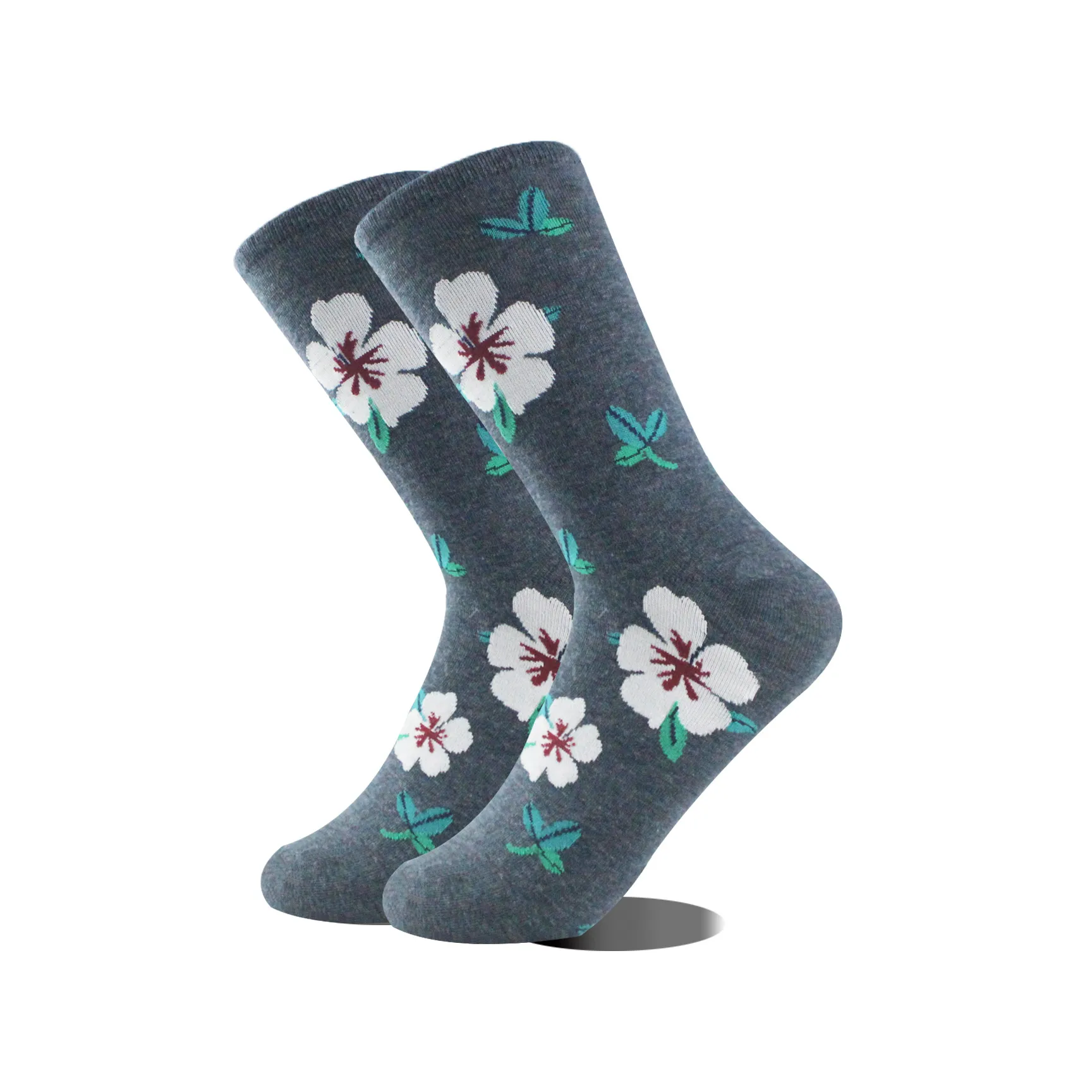 Foreign Trade Exclusive For  Dongdaemun Internet Celebrity Retro Color Four Seasons Small Flower Pattern Mid-calf Comfortable All-match Women's Socks display picture 4