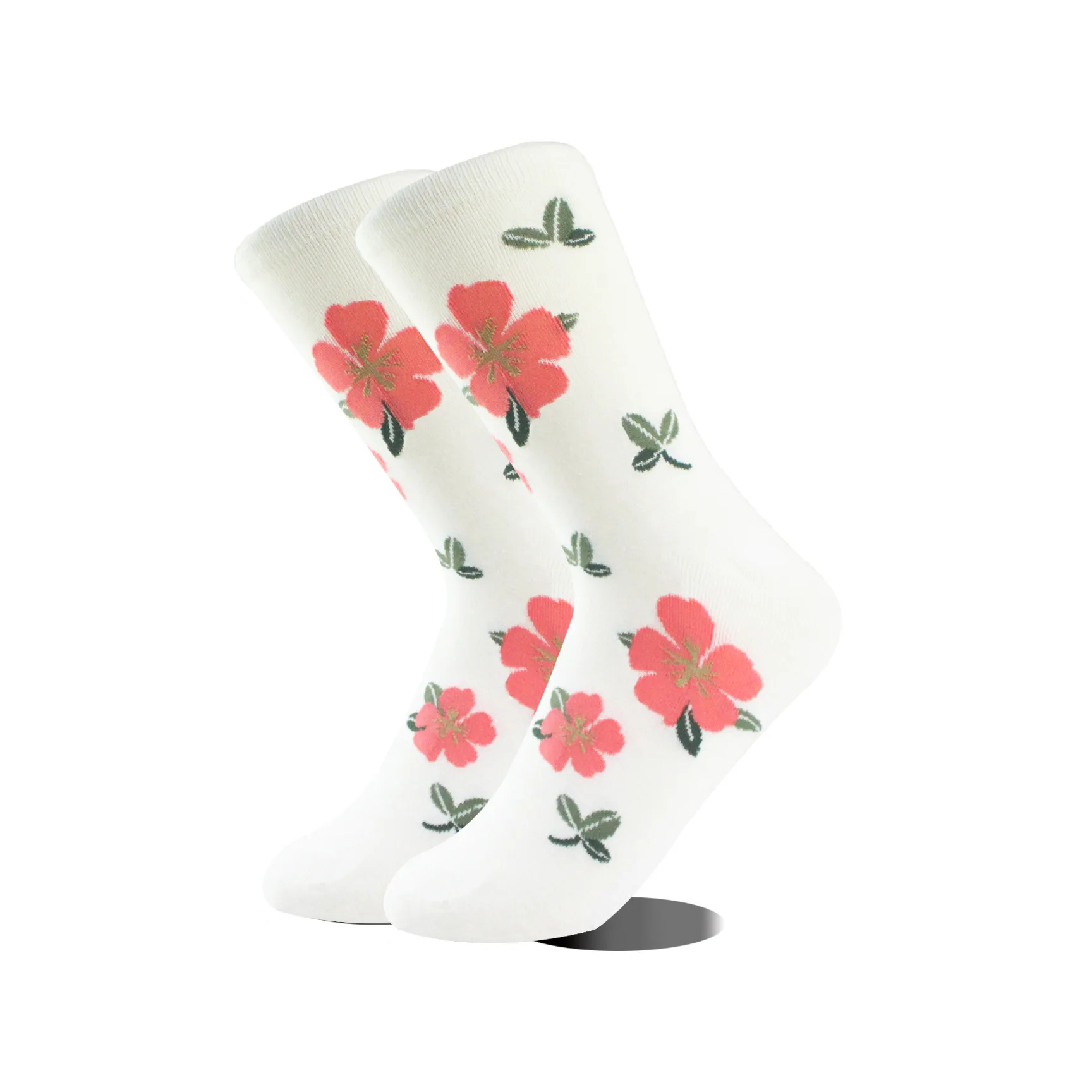 Foreign Trade Exclusive For  Dongdaemun Internet Celebrity Retro Color Four Seasons Small Flower Pattern Mid-calf Comfortable All-match Women's Socks display picture 3