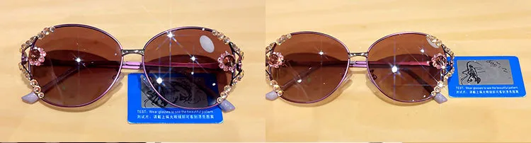 New Polarized Sunglasses, Sun Protection, Uv Protection, High-End Metal Sunglasses, Fashionable Diamond-Studded Light Luxury, Slimming And Trendy Style display picture 4