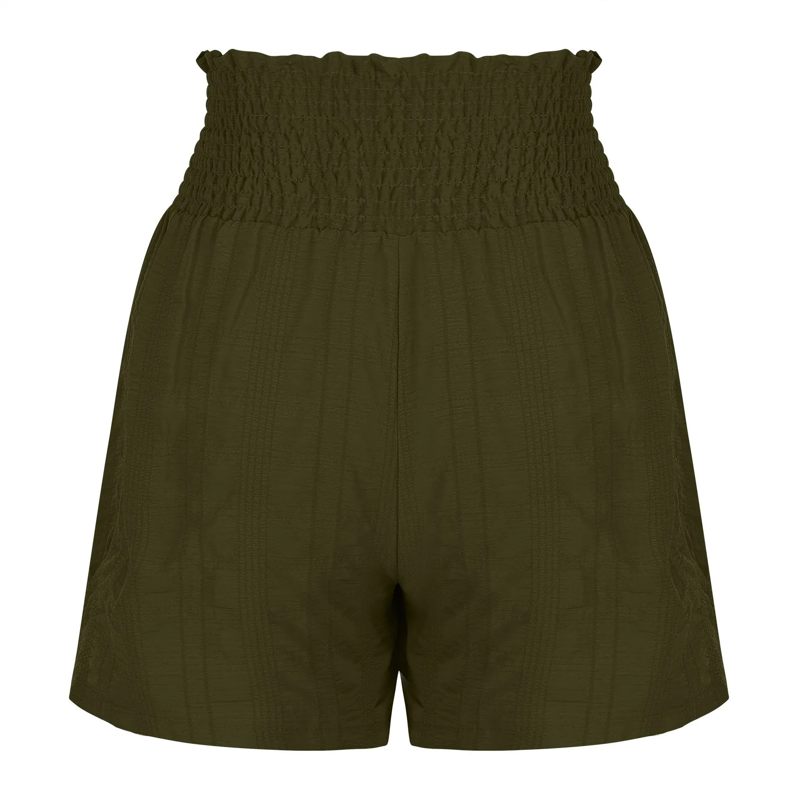 Clothing Summer Fashion Solid Color Drawstring Shorts display picture 36