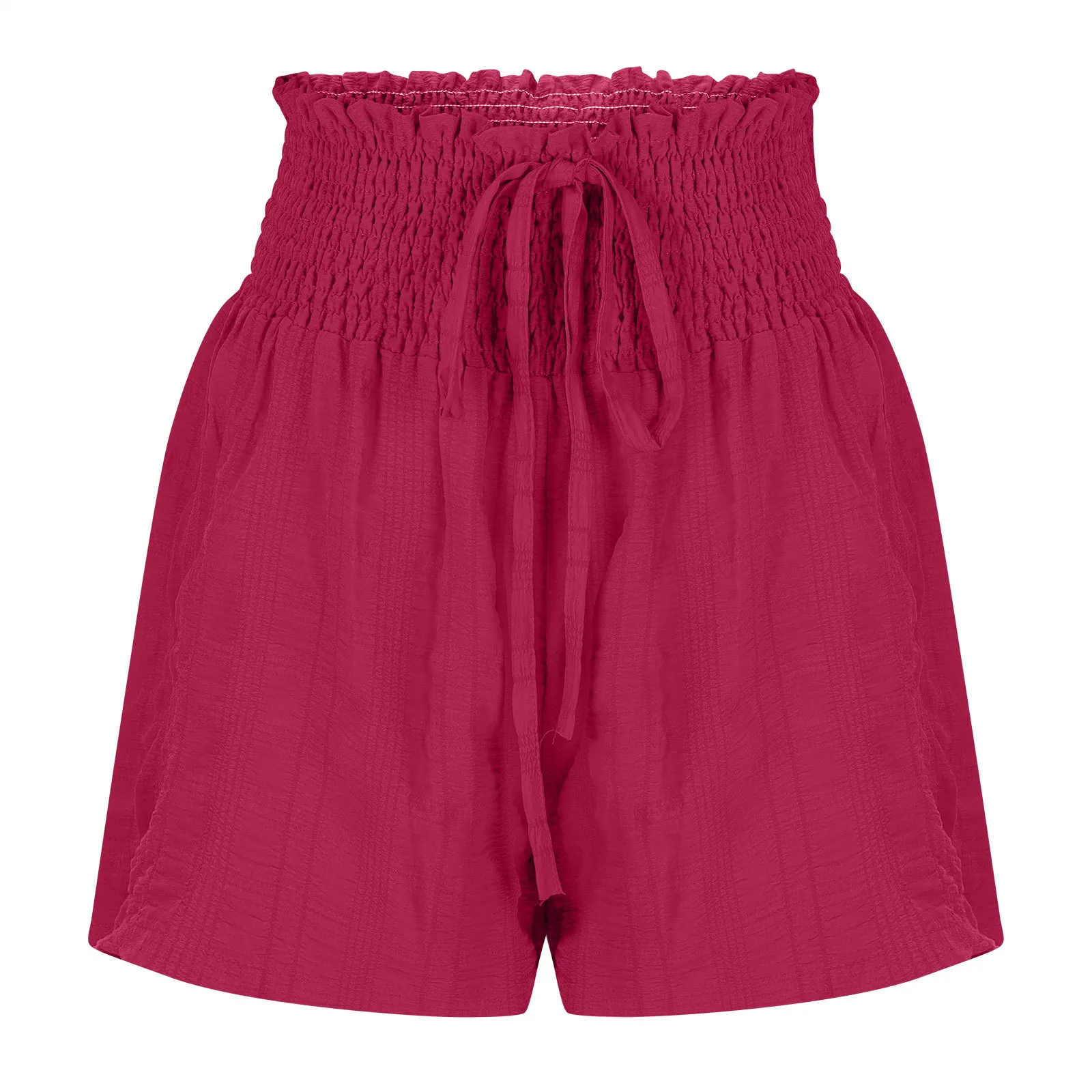 Clothing Summer Fashion Solid Color Drawstring Shorts display picture 40