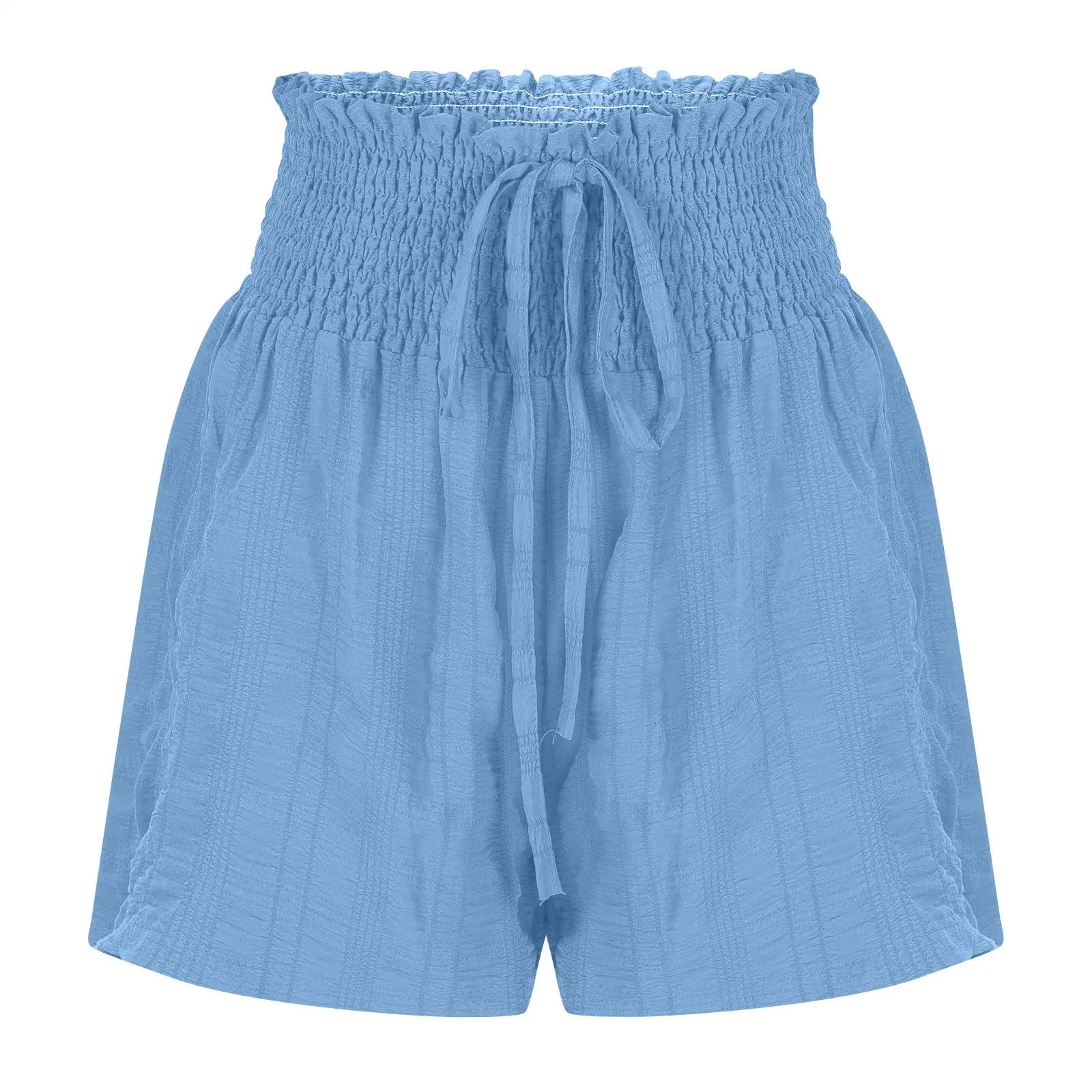 Clothing Summer Fashion Solid Color Drawstring Shorts display picture 41