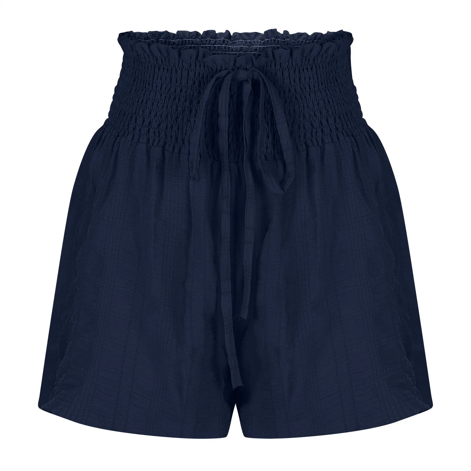 Clothing Summer Fashion Solid Color Drawstring Shorts display picture 44