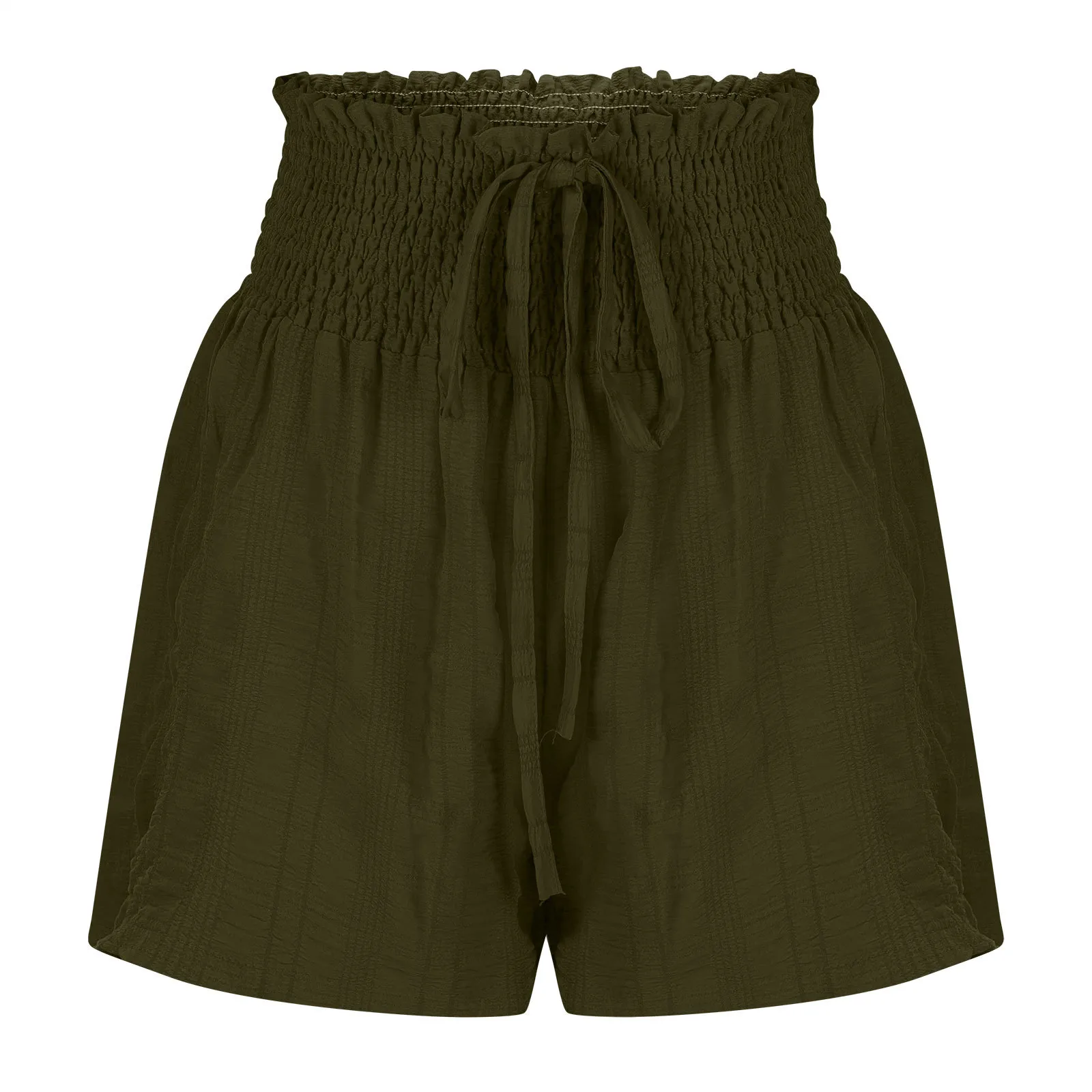 Clothing Summer Fashion Solid Color Drawstring Shorts display picture 45