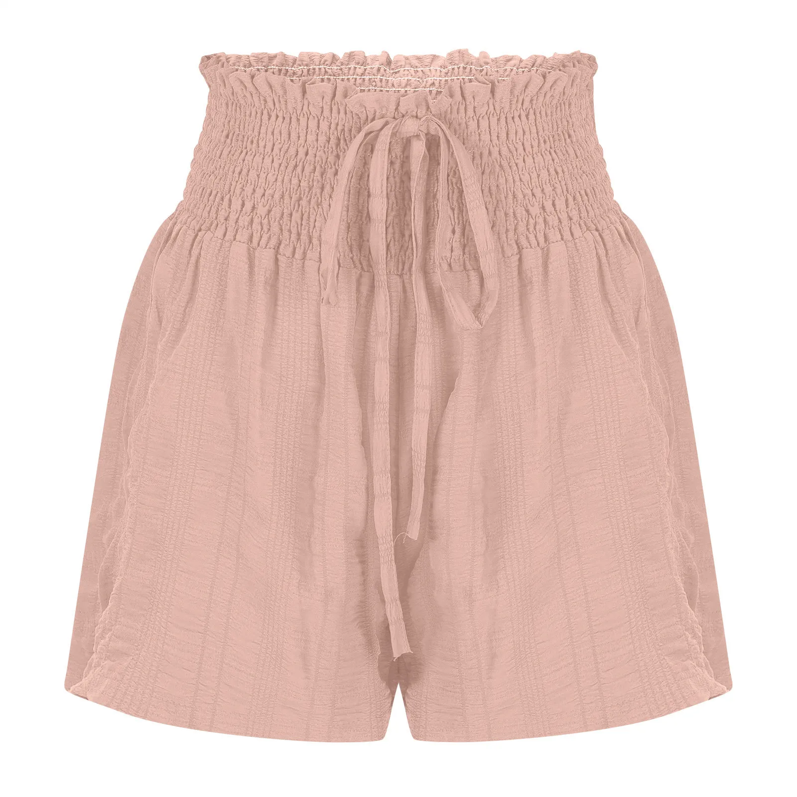 Clothing Summer Fashion Solid Color Drawstring Shorts display picture 46