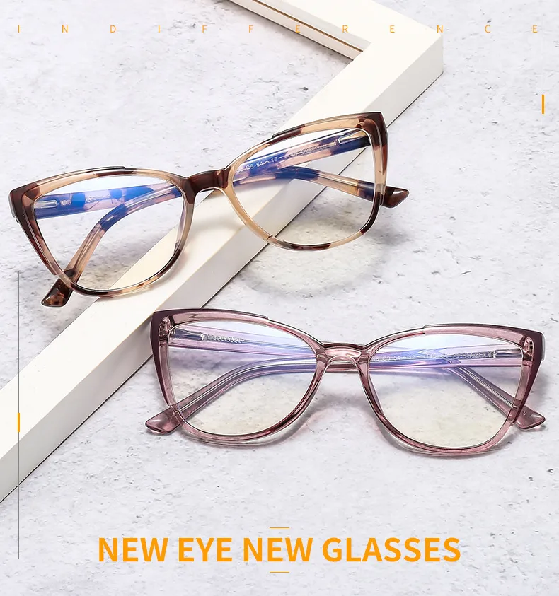 New Glasses Frame TR90 Plate Core Anti-blue Radiation Anti-myopia   Hawksbill 7006 display picture 1