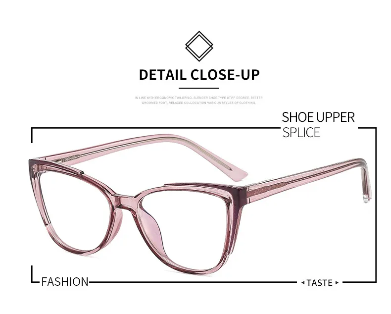 New Glasses Frame TR90 Plate Core Anti-blue Radiation Anti-myopia   Hawksbill 7006 display picture 2