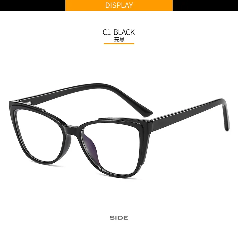 New Glasses Frame TR90 Plate Core Anti-blue Radiation Anti-myopia   Hawksbill 7006 display picture 6