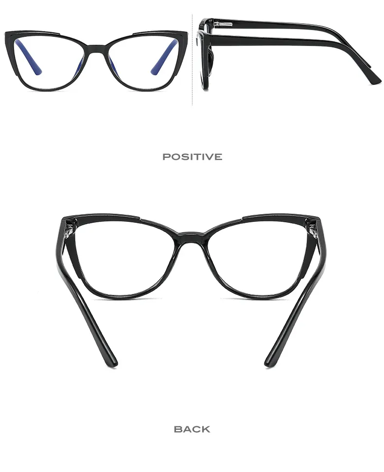 New Glasses Frame TR90 Plate Core Anti-blue Radiation Anti-myopia   Hawksbill 7006 display picture 7