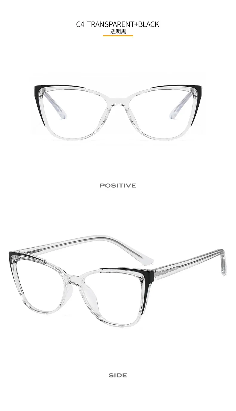 New Glasses Frame TR90 Plate Core Anti-blue Radiation Anti-myopia   Hawksbill 7006 display picture 10