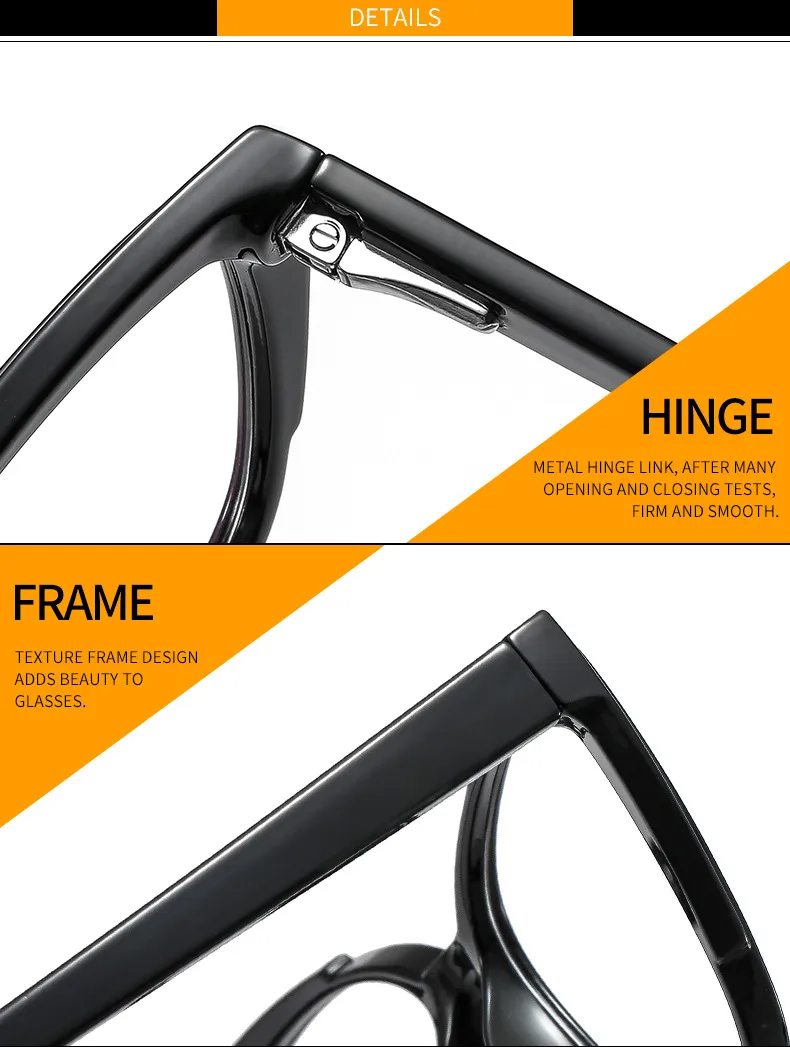 New Glasses Frame TR90 Plate Core Anti-blue Radiation Anti-myopia   Hawksbill 7006 display picture 13