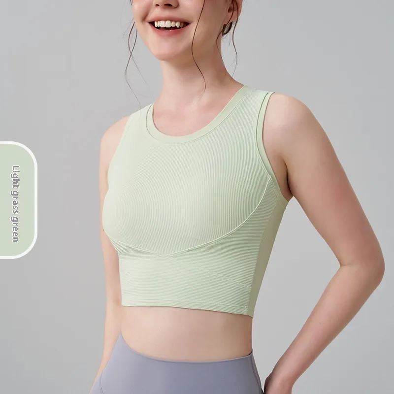 Casual Simple Style Sport Style Solid Color Nylon Spandex U Neck Active Tops Vest display picture 34