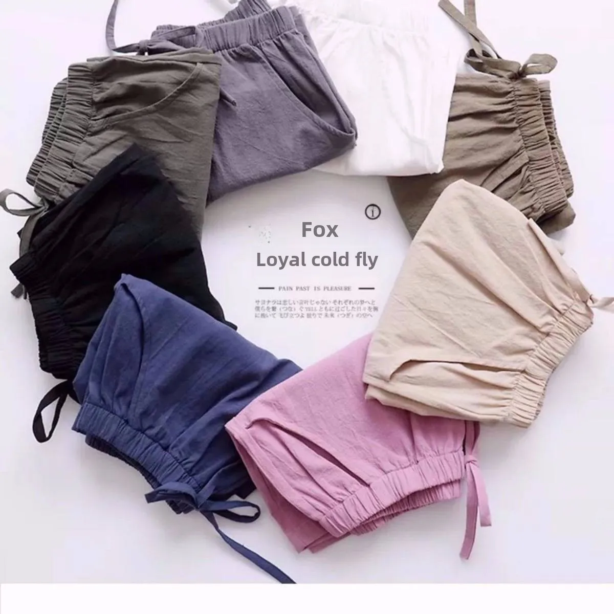 Cotton Linen Shorts Women's  Summer New Loose Sports Casual A-shaped Wide Leg Foreign Trade Chubby Girls Plus Size Shorts display picture 2
