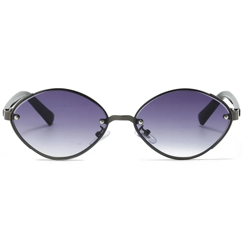 New Classic Retro Oval Frame Fashion Sunglasses Men's Driving Outdoor Sunshade Sunglasses display picture 4