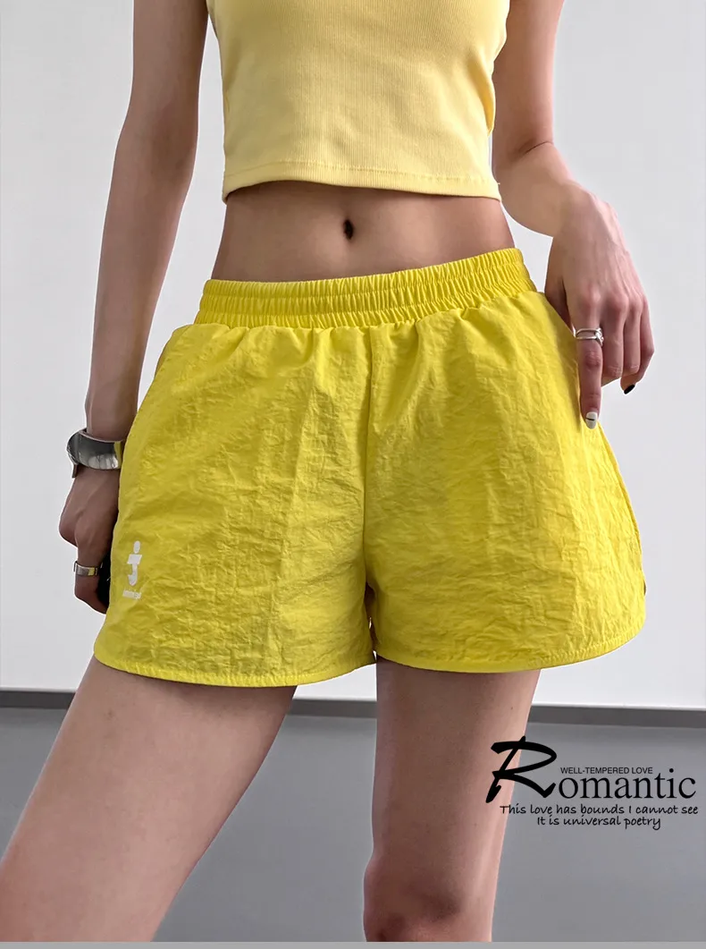 Summer American Spice Girls West Coast Sports Shorts Dopamine Loose Casual Slimming Hot Pants Quick-drying display picture 1