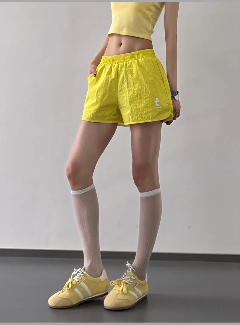 Summer American Spice Girls West Coast Sports Shorts Dopamine Loose Casual Slimming Hot Pants Quick-drying display picture 5