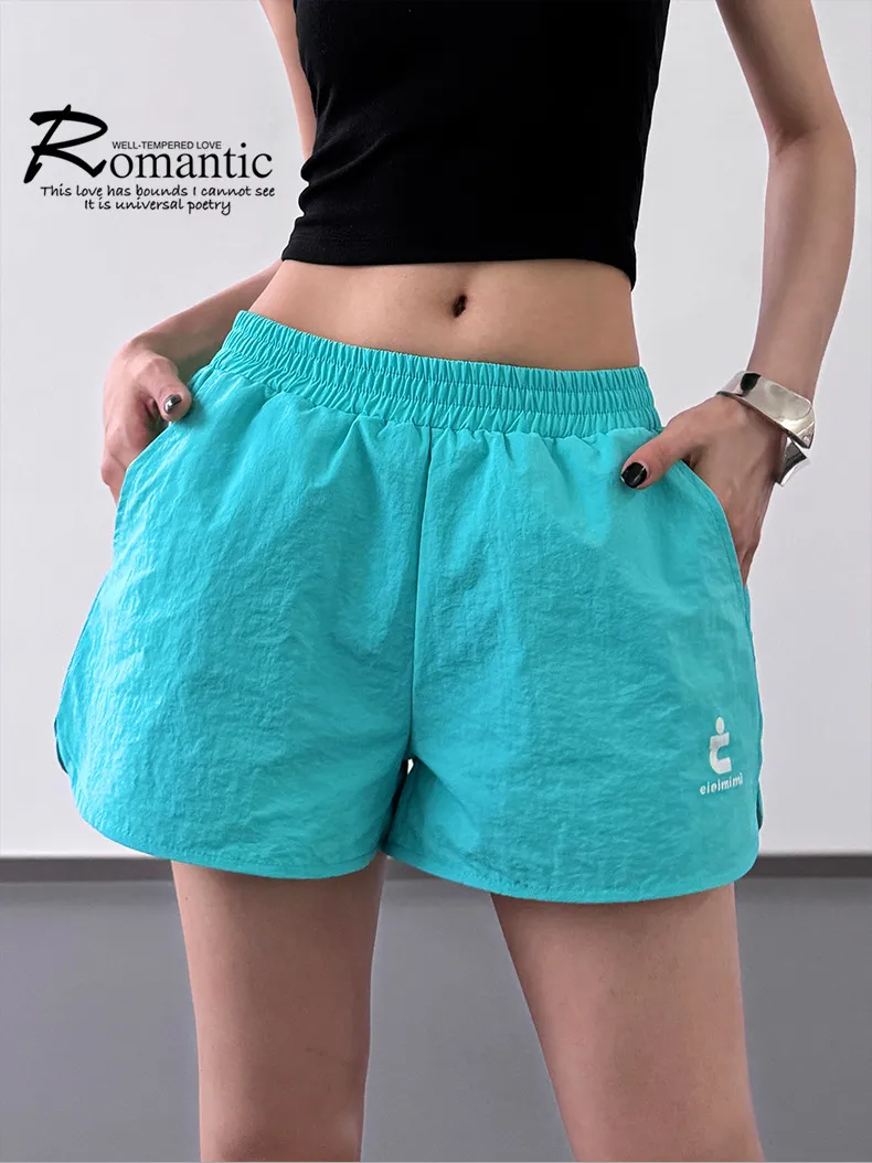 Summer American Spice Girls West Coast Sports Shorts Dopamine Loose Casual Slimming Hot Pants Quick-drying display picture 7