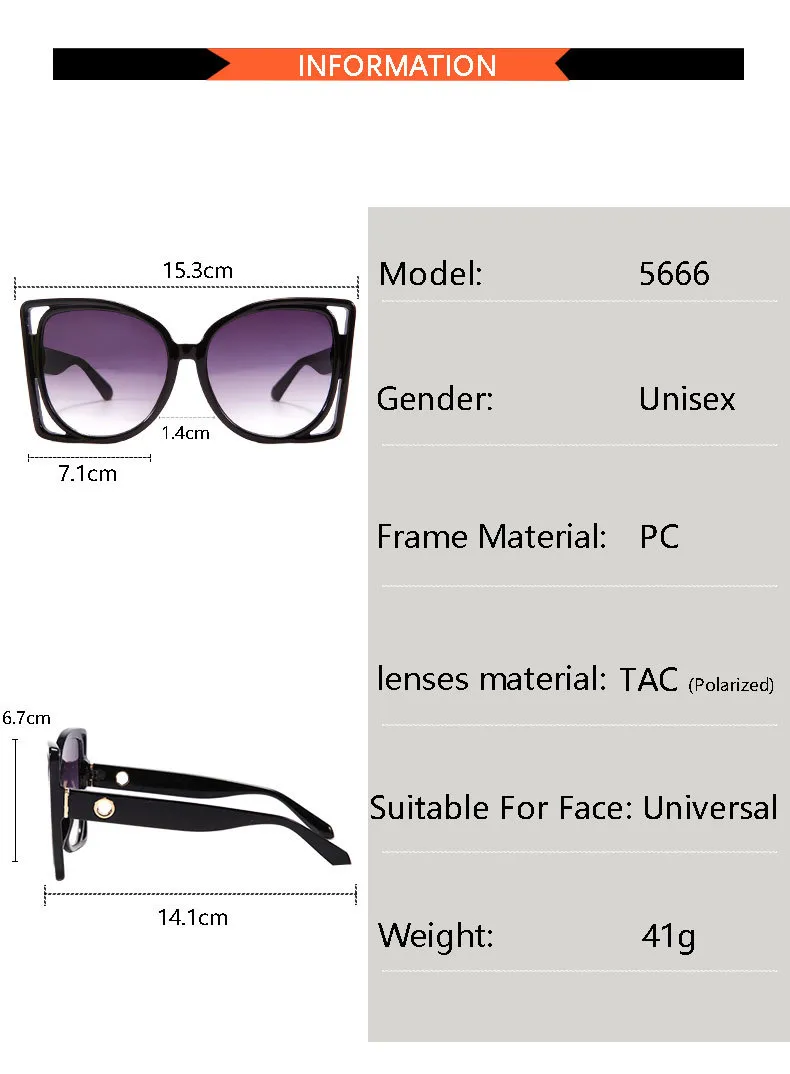 New Sunglasses 5666 display picture 4