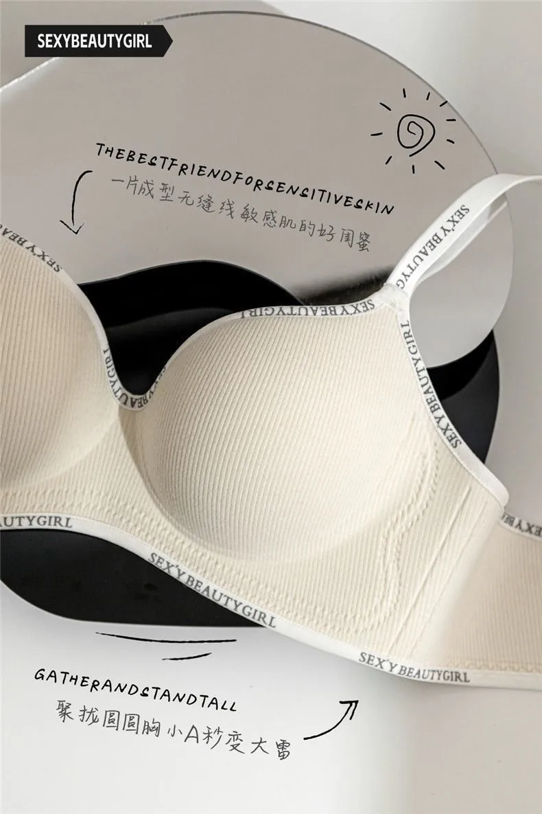 Southeast Asia Explosions Underwear Women's Small Chest Gathering No Steel Ring Adjustable Bra display picture 4