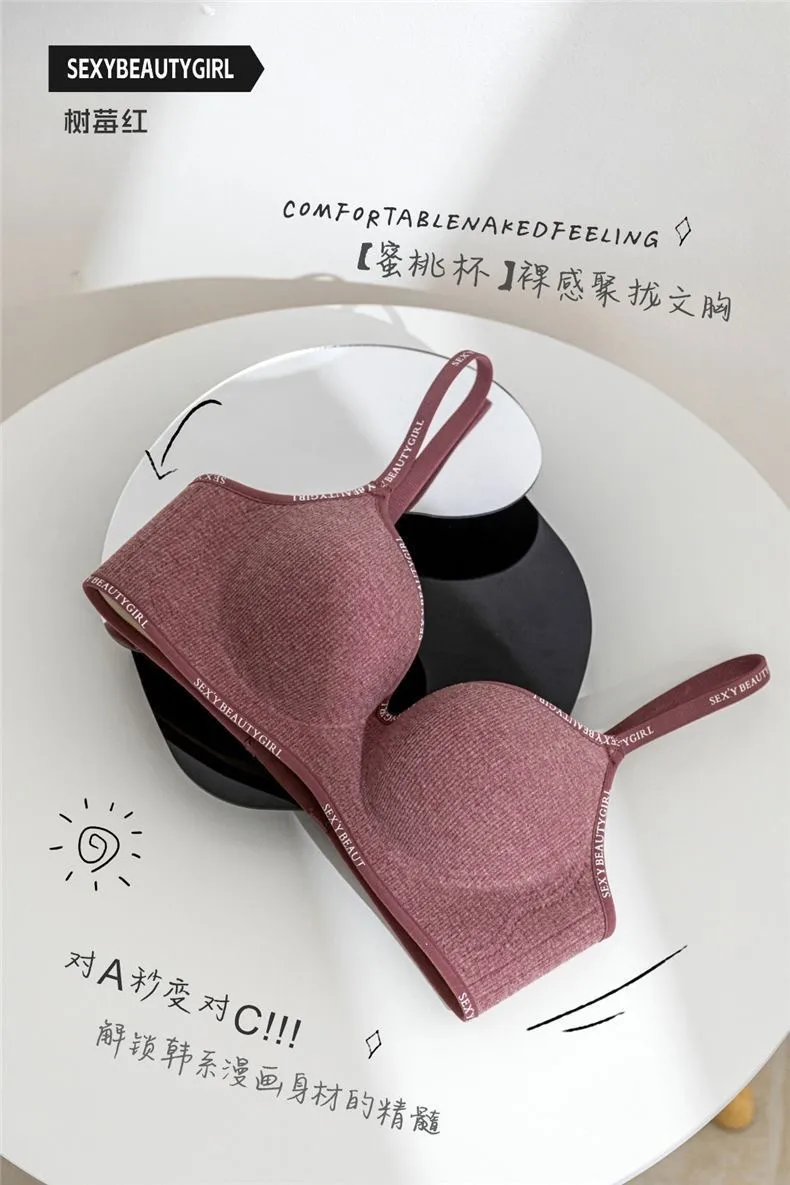 Southeast Asia Explosions Underwear Women's Small Chest Gathering No Steel Ring Adjustable Bra display picture 7