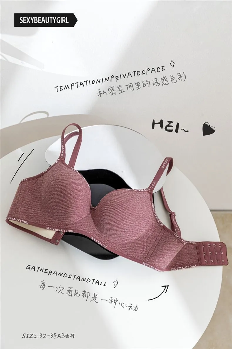 Southeast Asia Explosions Underwear Women's Small Chest Gathering No Steel Ring Adjustable Bra display picture 8