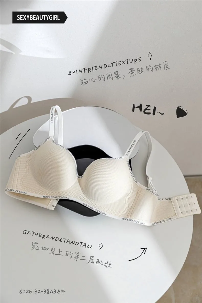 Southeast Asia Explosions Underwear Women's Small Chest Gathering No Steel Ring Adjustable Bra display picture 11