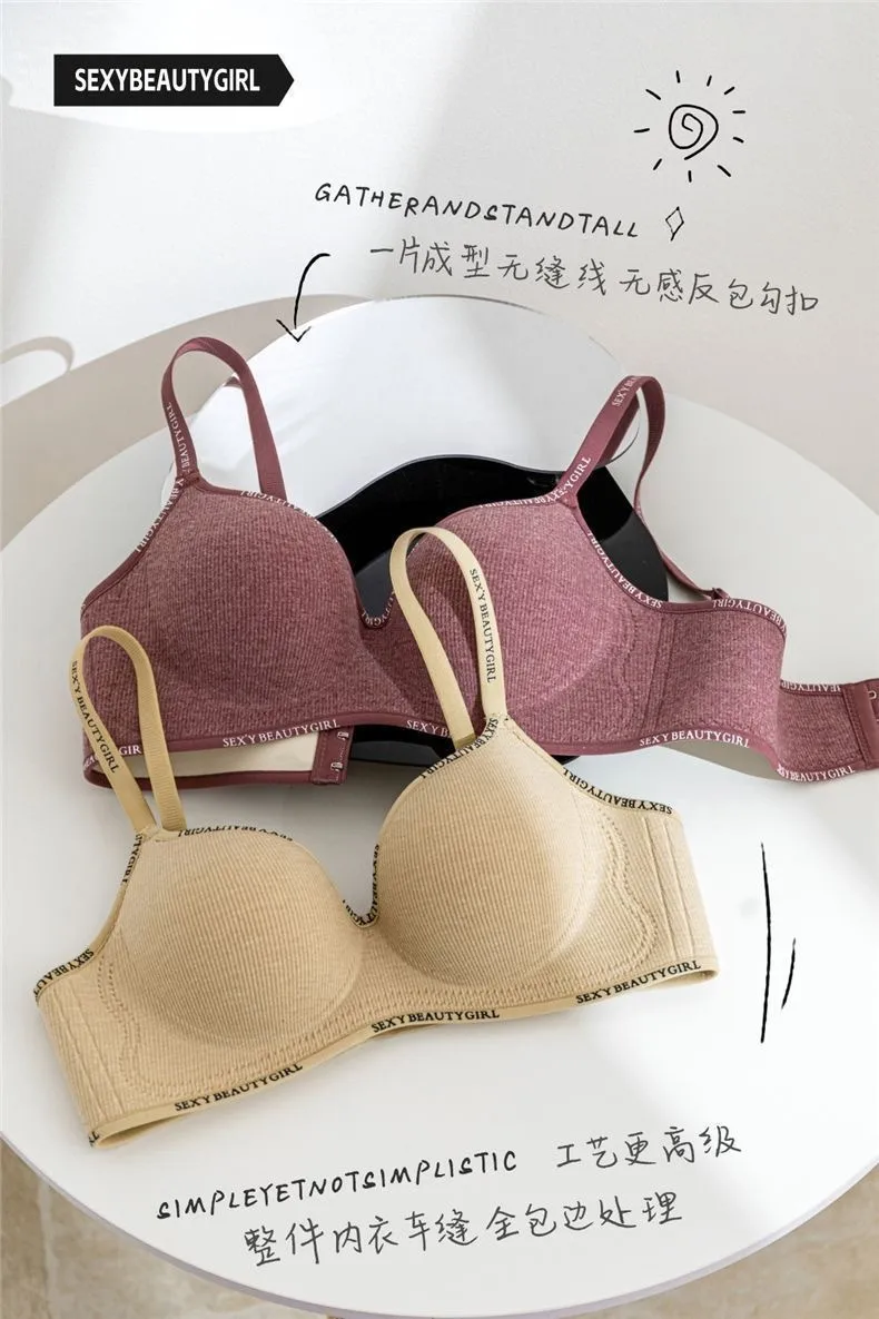 Southeast Asia Explosions Underwear Women's Small Chest Gathering No Steel Ring Adjustable Bra display picture 12