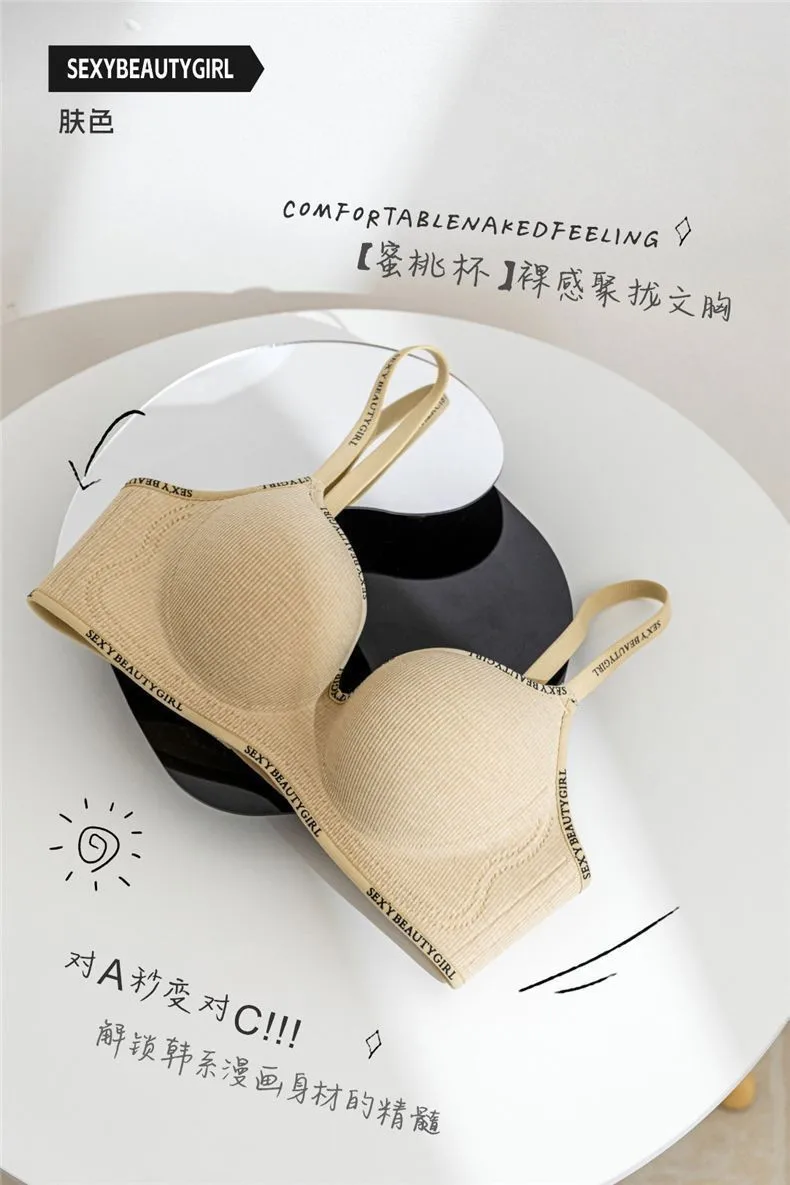 Southeast Asia Explosions Underwear Women's Small Chest Gathering No Steel Ring Adjustable Bra display picture 13
