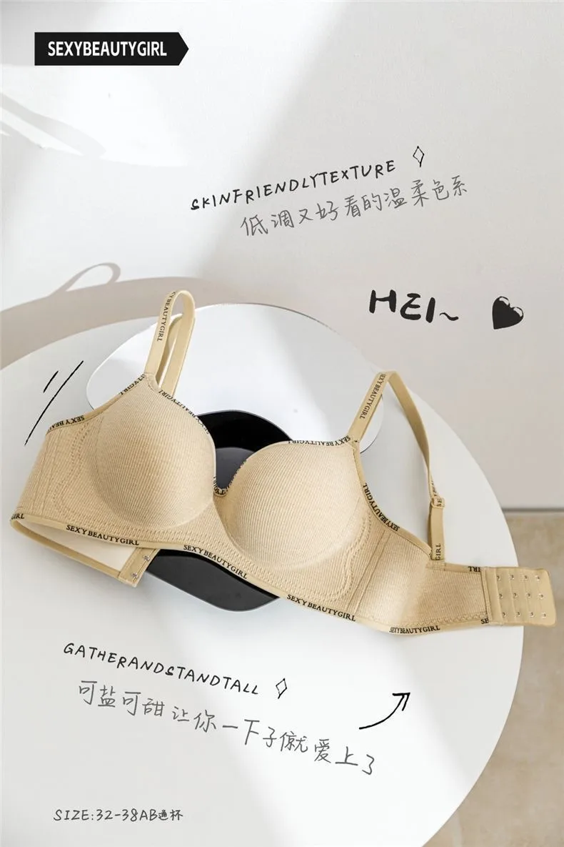 Southeast Asia Explosions Underwear Women's Small Chest Gathering No Steel Ring Adjustable Bra display picture 14