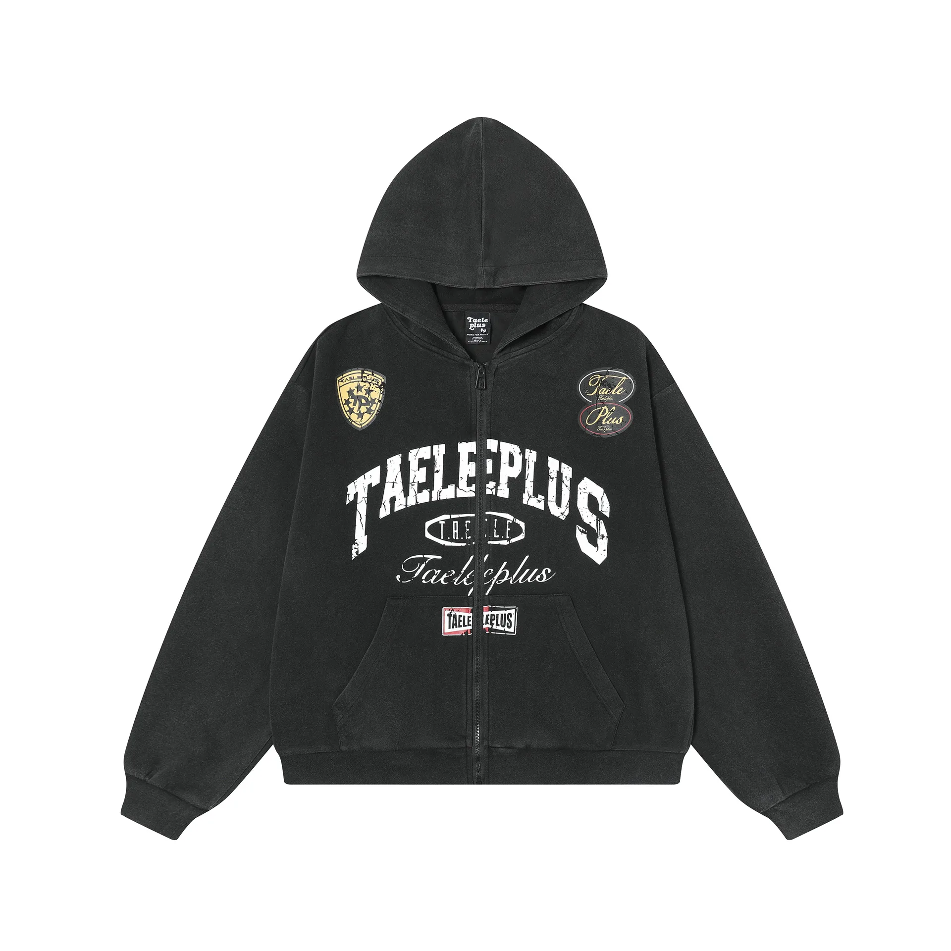 Jiayi Library Men's  Spring New American Academy Style Vintage Washed Hoodie Jacket Cardigan Zipper Sweater display picture 3