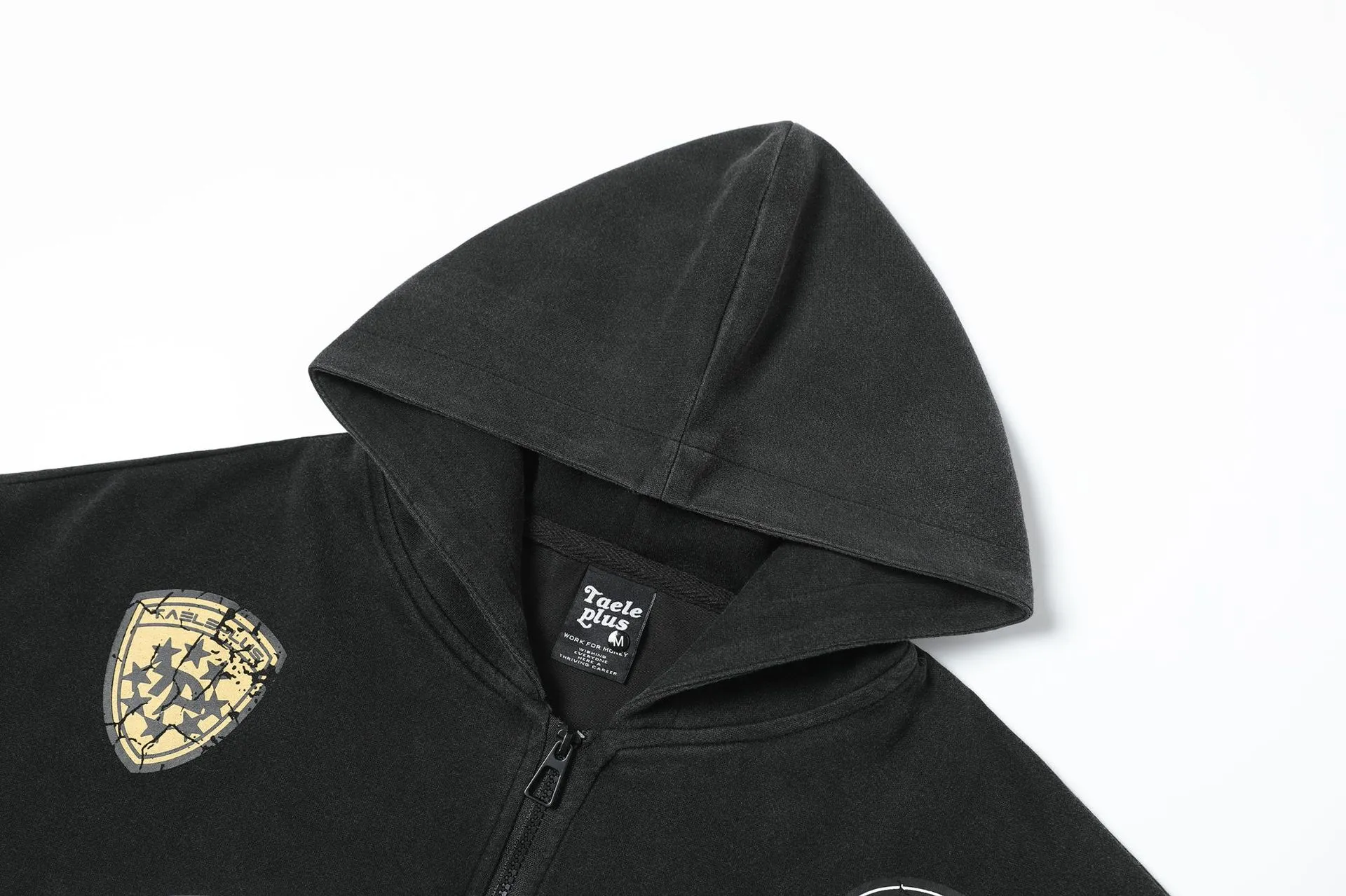 Jiayi Library Men's  Spring New American Academy Style Vintage Washed Hoodie Jacket Cardigan Zipper Sweater display picture 5