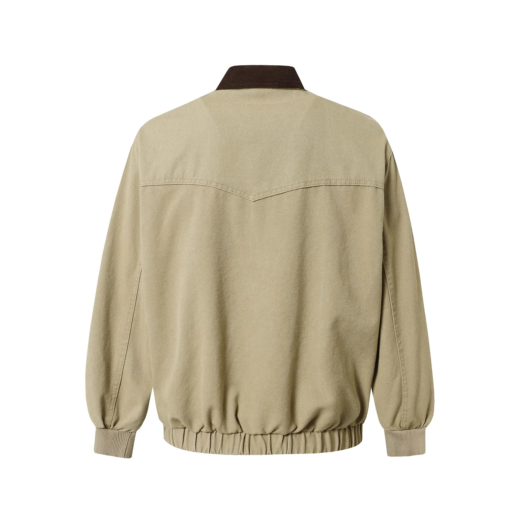 Jiayi Library Men's  Spring New American Retro Wash Water Do Old Work Jacket Vintage Canvas Outer display picture 4