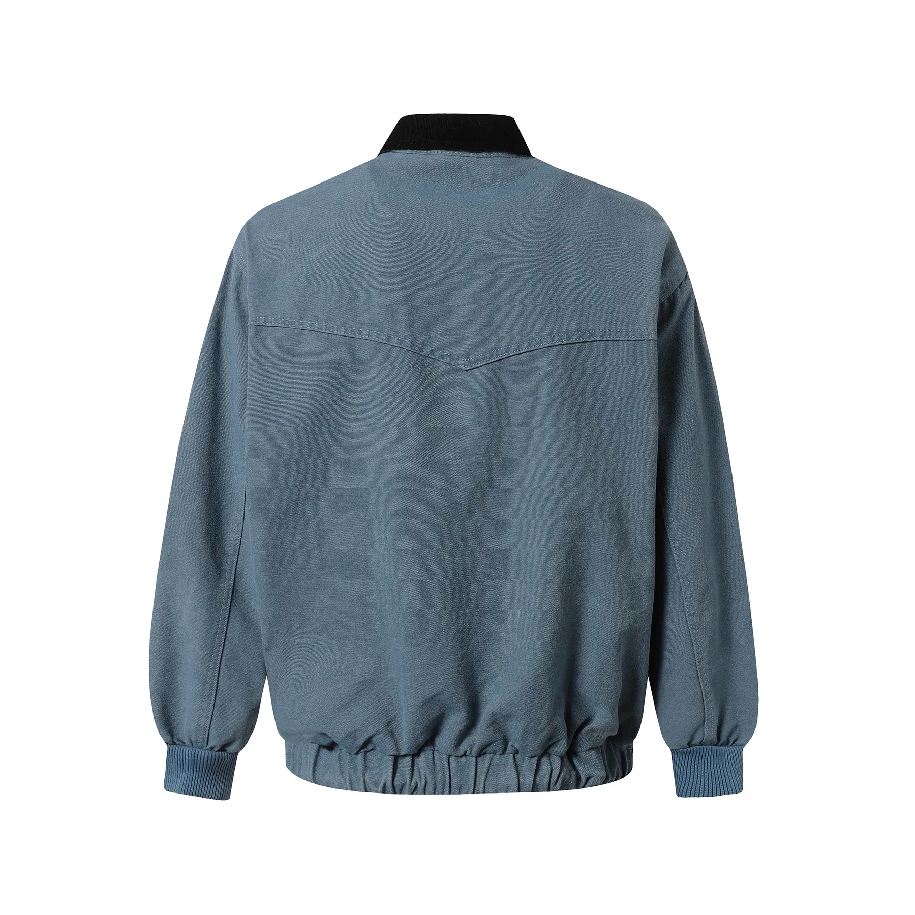 Jiayi Library Men's  Spring New American Retro Wash Water Do Old Work Jacket Vintage Canvas Outer display picture 6