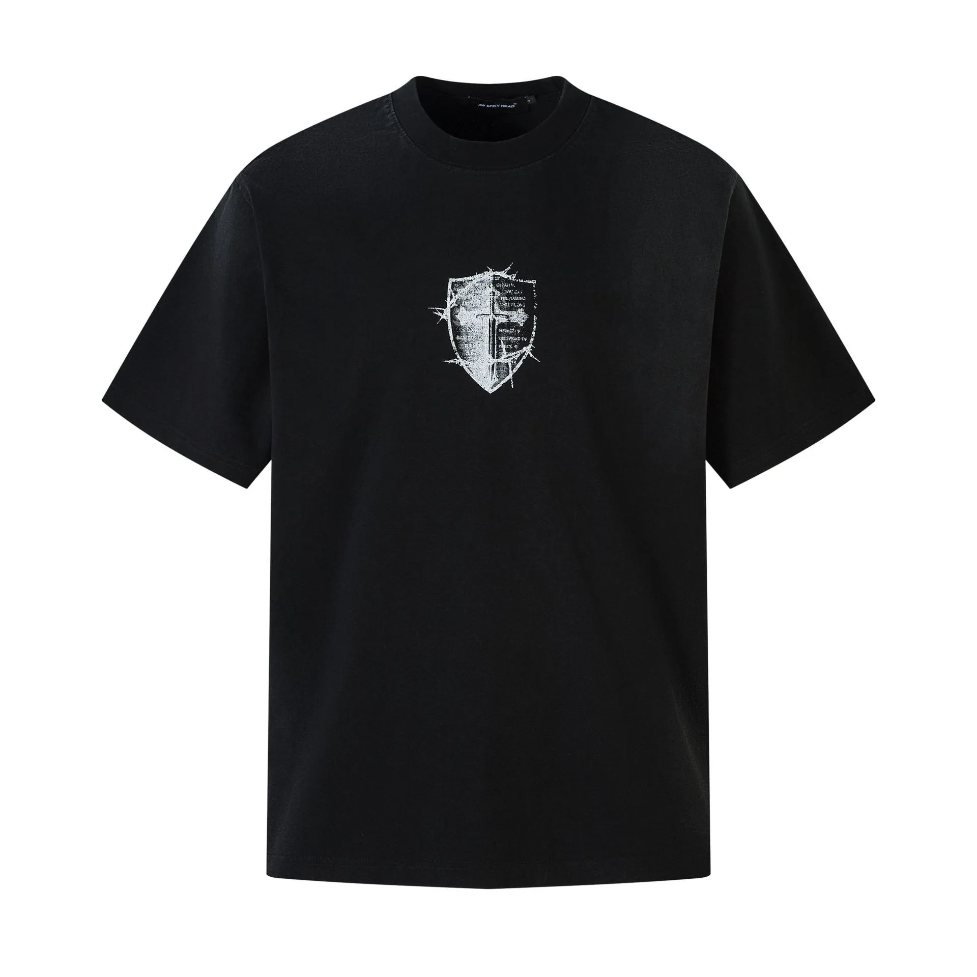 Jiayiku Men's  Summer High Street American Hip Hop Brand Heavy Cotton Base Shirt Washed T-shirt Short Sleeve display picture 5