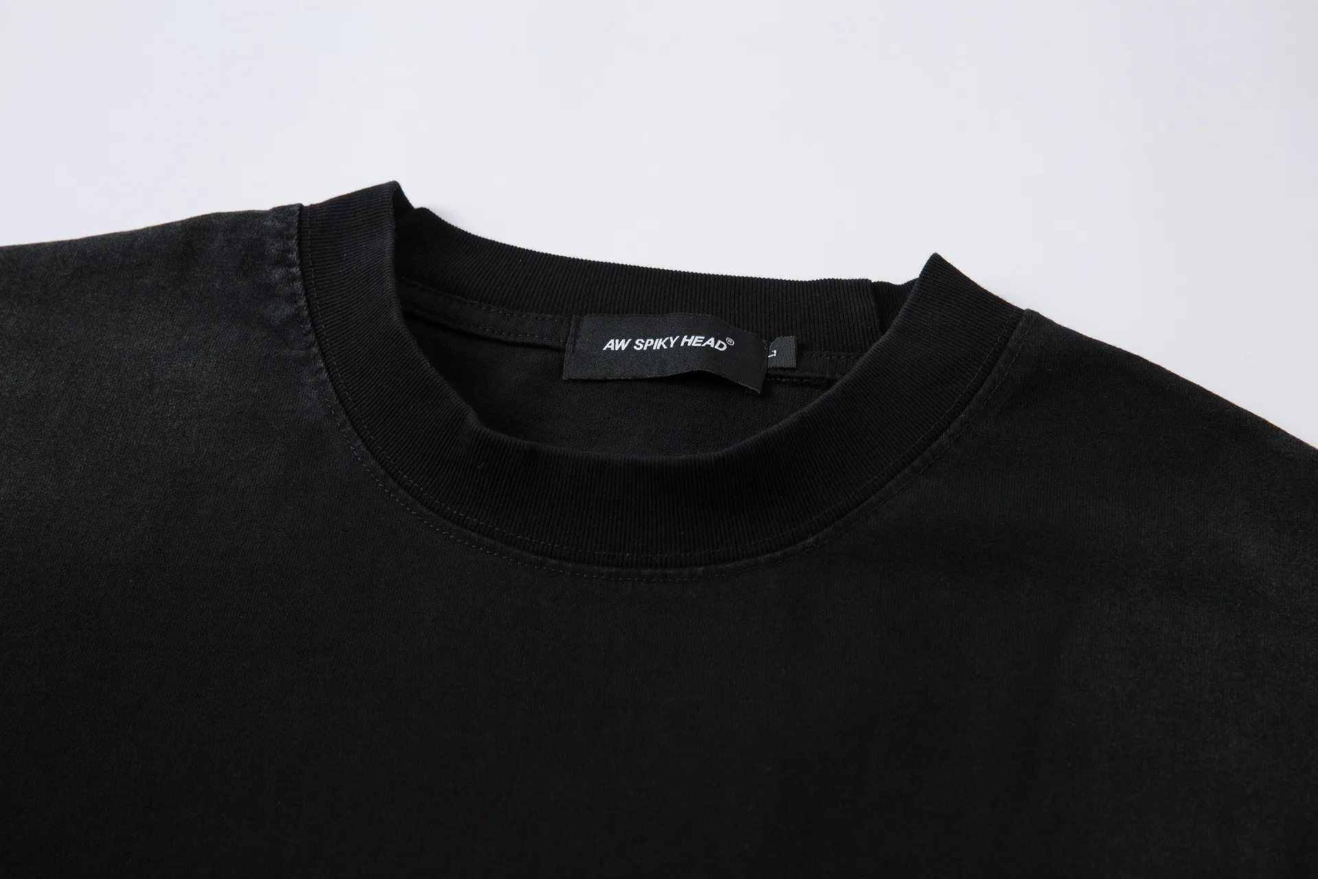 Jiayiku Men's  Summer High Street American Hip Hop Brand Heavy Cotton Base Shirt Washed T-shirt Short Sleeve display picture 9