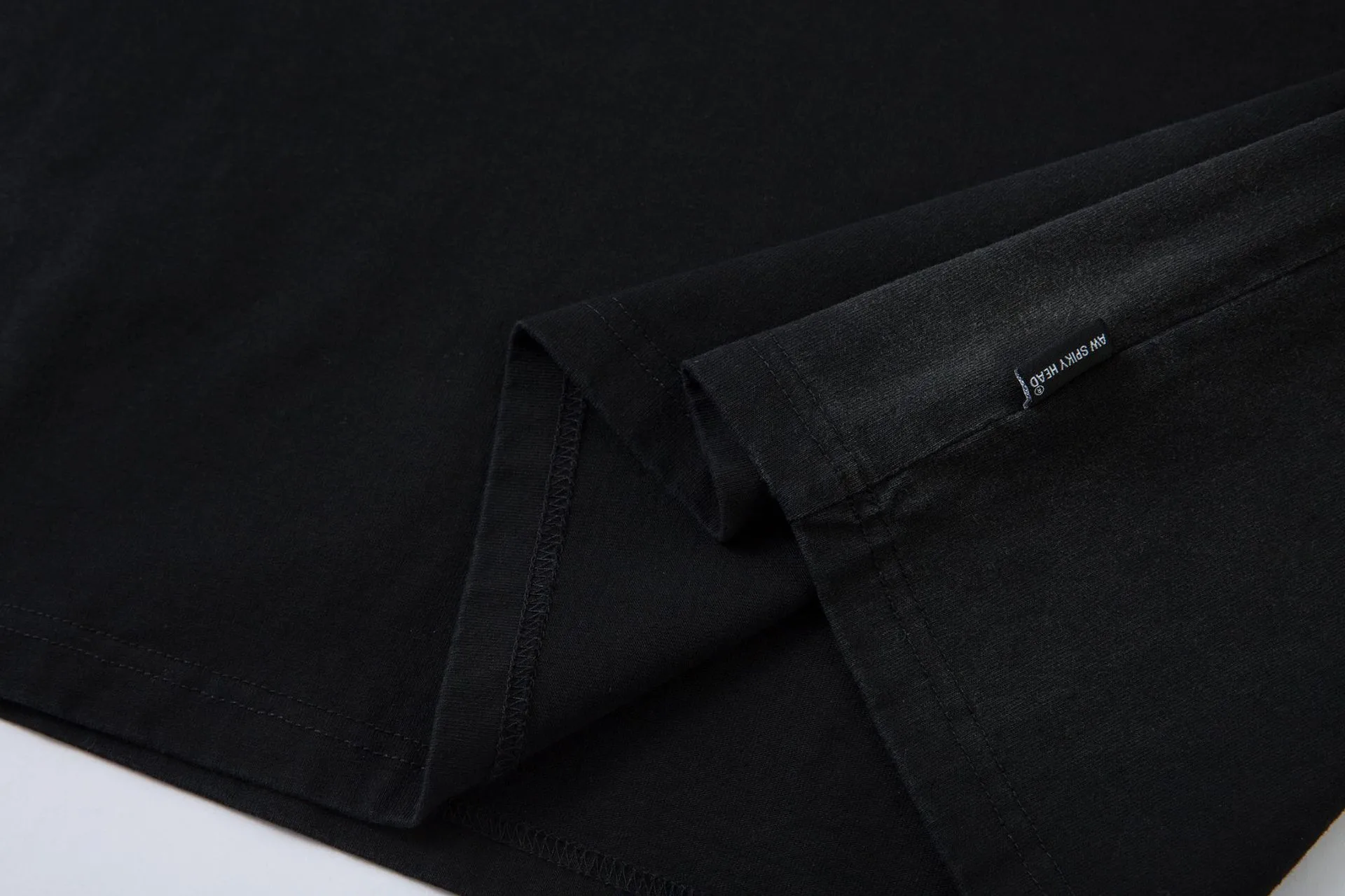Jiayiku Men's  Summer High Street American Hip Hop Brand Heavy Cotton Base Shirt Washed T-shirt Short Sleeve display picture 16