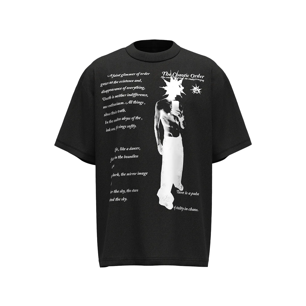 Jiayiku Men's  Summer New American Street Hip Hop Fashion Brand Culture Shirt Creative Character Printed T-shirt display picture 3