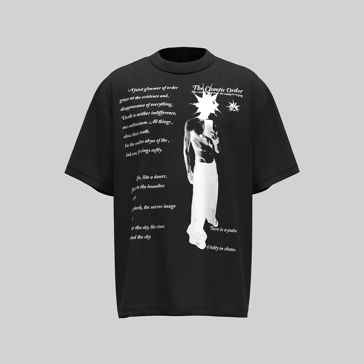 Jiayiku Men's  Summer New American Street Hip Hop Fashion Brand Culture Shirt Creative Character Printed T-shirt display picture 6