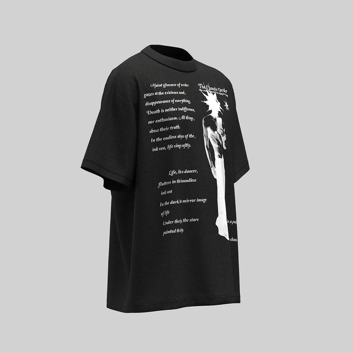 Jiayiku Men's  Summer New American Street Hip Hop Fashion Brand Culture Shirt Creative Character Printed T-shirt display picture 7