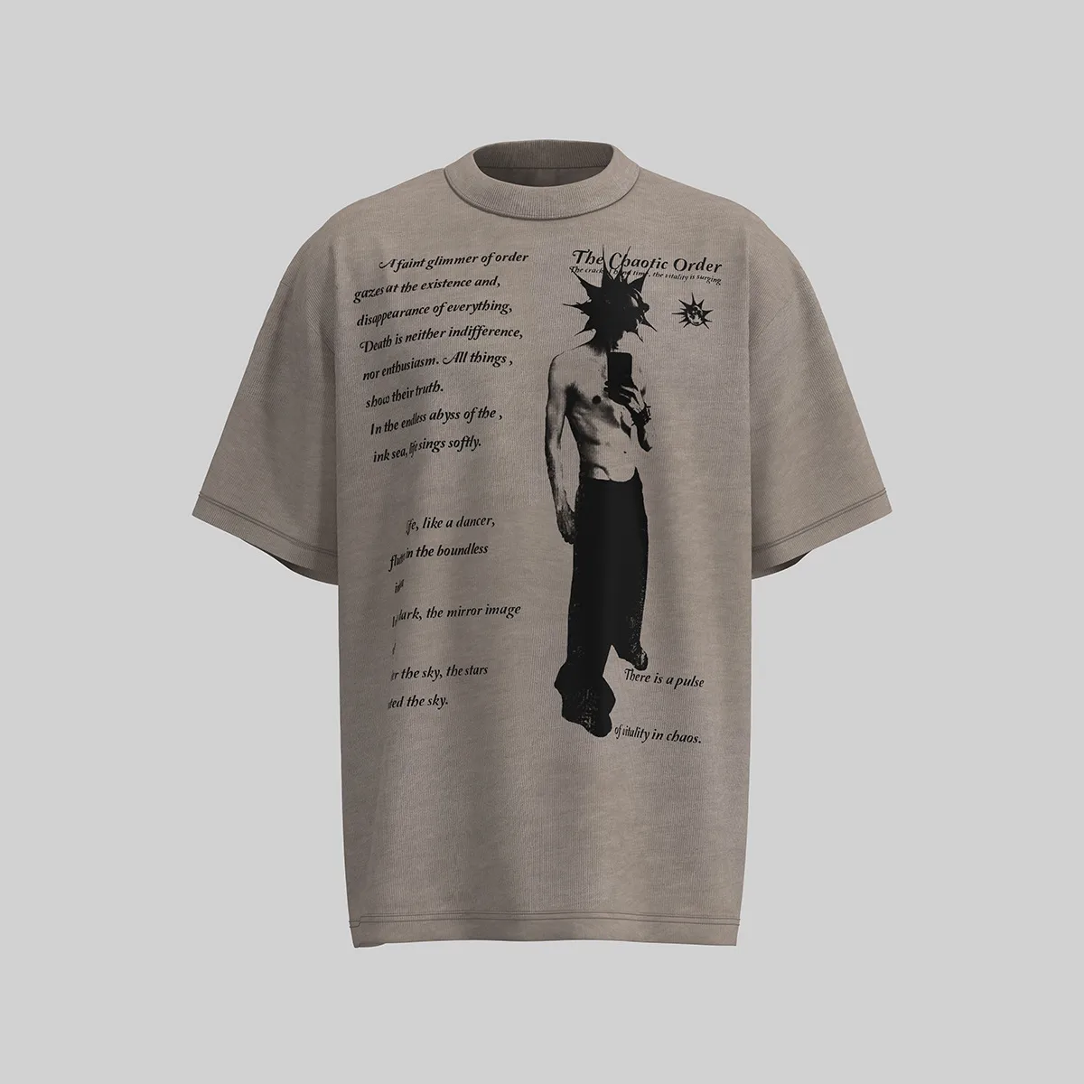 Jiayiku Men's  Summer New American Street Hip Hop Fashion Brand Culture Shirt Creative Character Printed T-shirt display picture 10