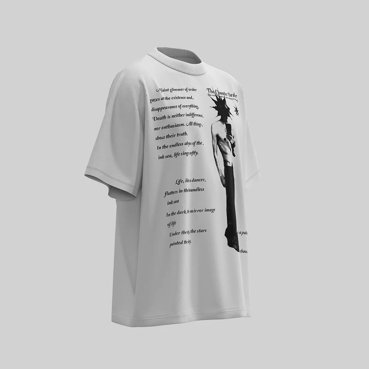 Jiayiku Men's  Summer New American Street Hip Hop Fashion Brand Culture Shirt Creative Character Printed T-shirt display picture 15