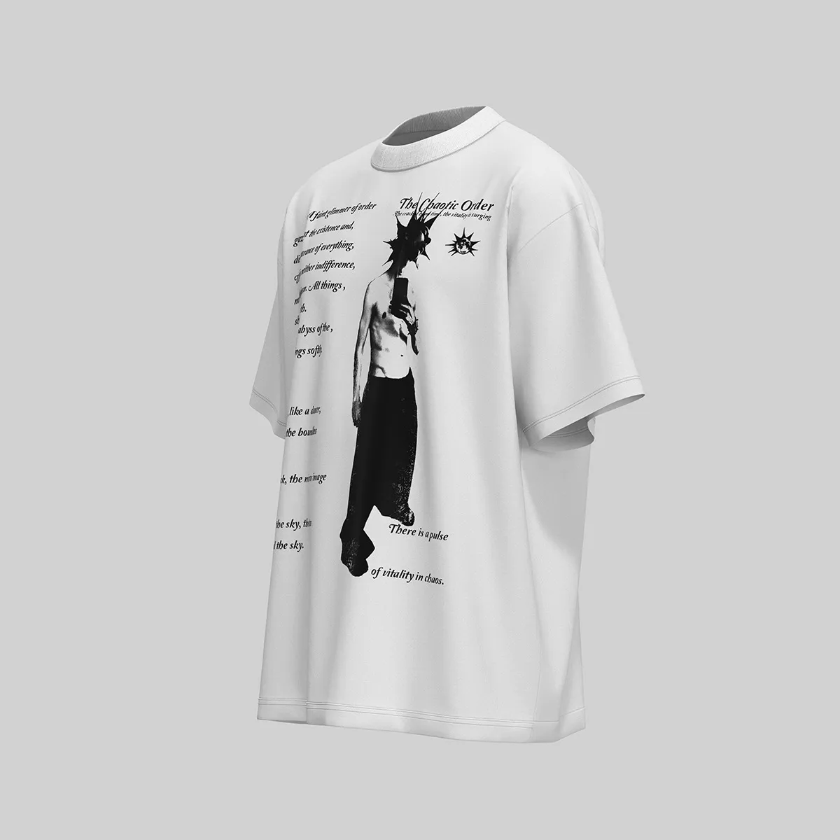 Jiayiku Men's  Summer New American Street Hip Hop Fashion Brand Culture Shirt Creative Character Printed T-shirt display picture 16