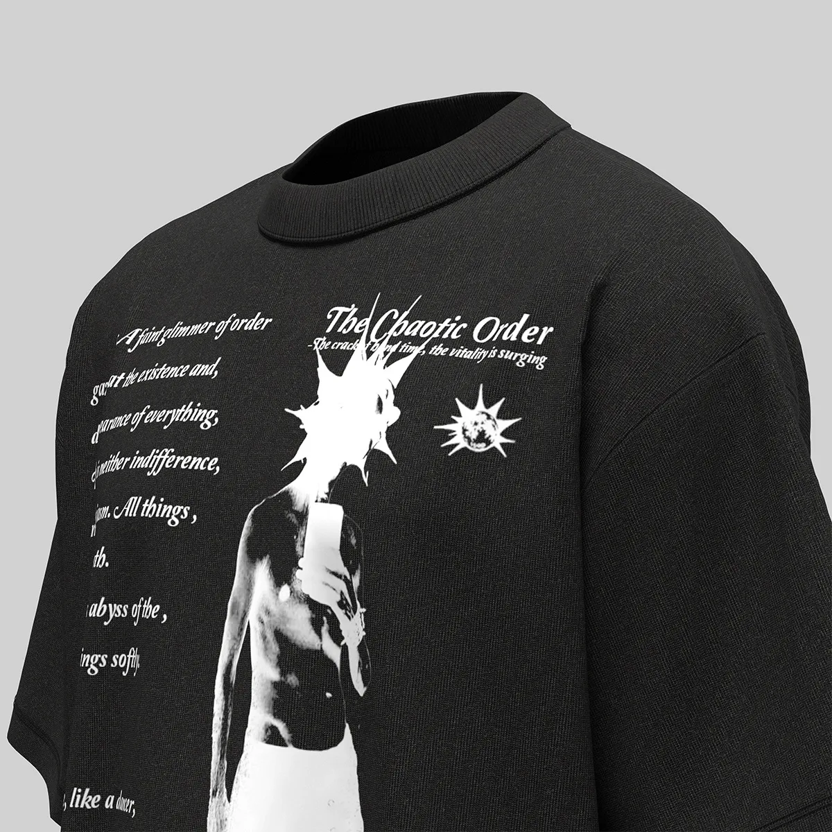 Jiayiku Men's  Summer New American Street Hip Hop Fashion Brand Culture Shirt Creative Character Printed T-shirt display picture 19
