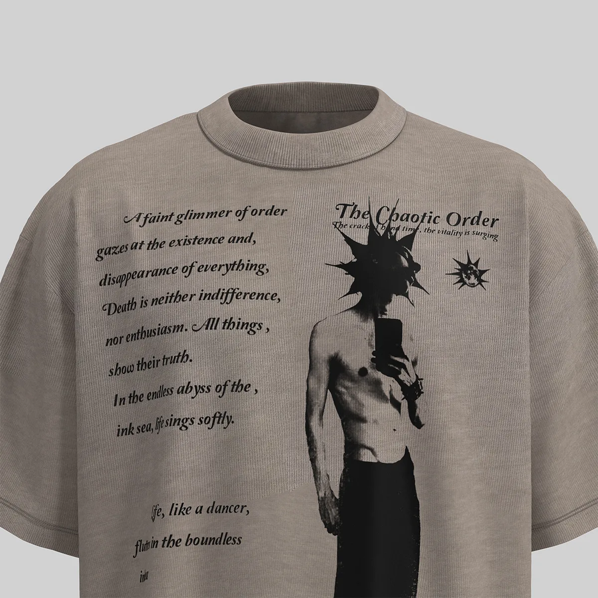 Jiayiku Men's  Summer New American Street Hip Hop Fashion Brand Culture Shirt Creative Character Printed T-shirt display picture 21