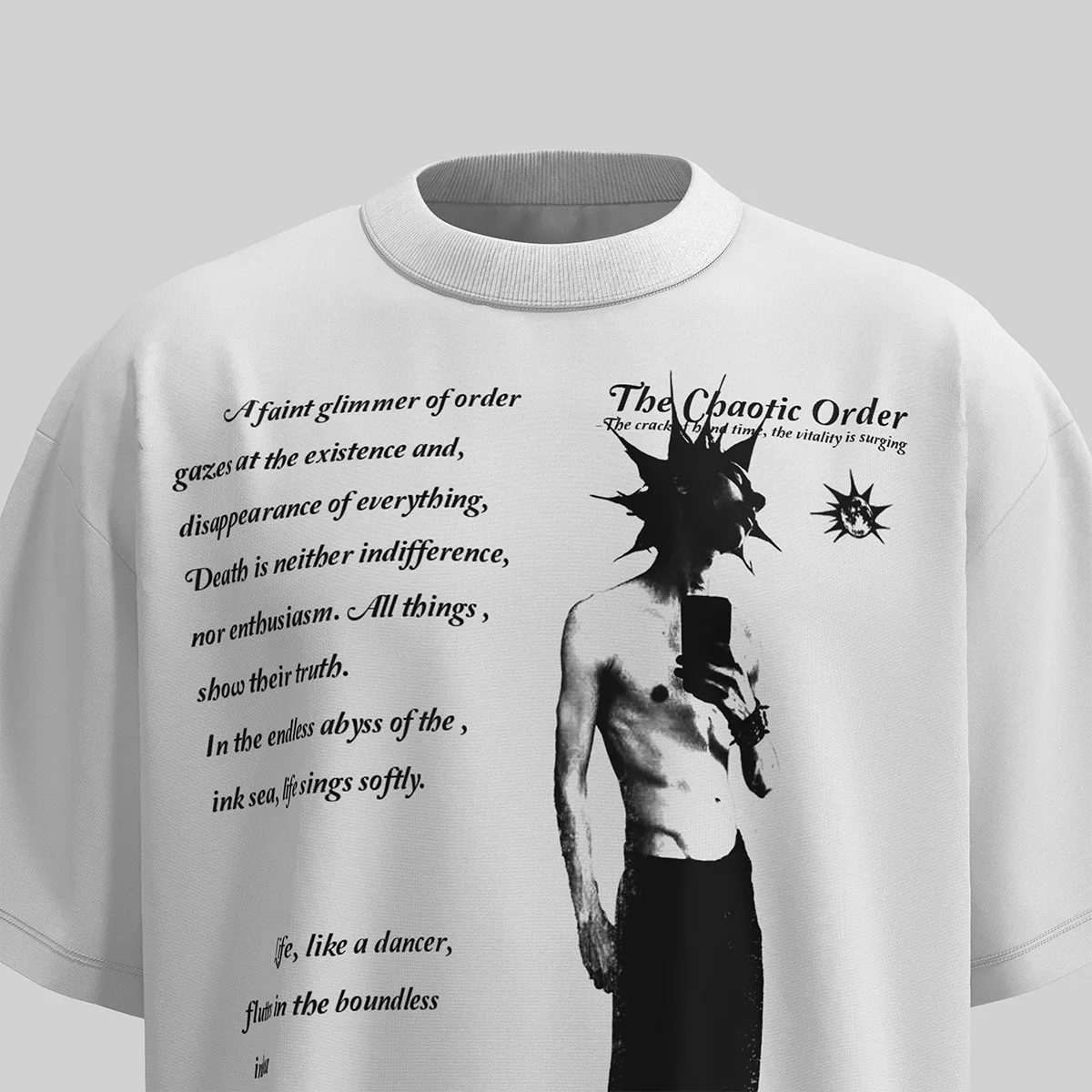 Jiayiku Men's  Summer New American Street Hip Hop Fashion Brand Culture Shirt Creative Character Printed T-shirt display picture 24