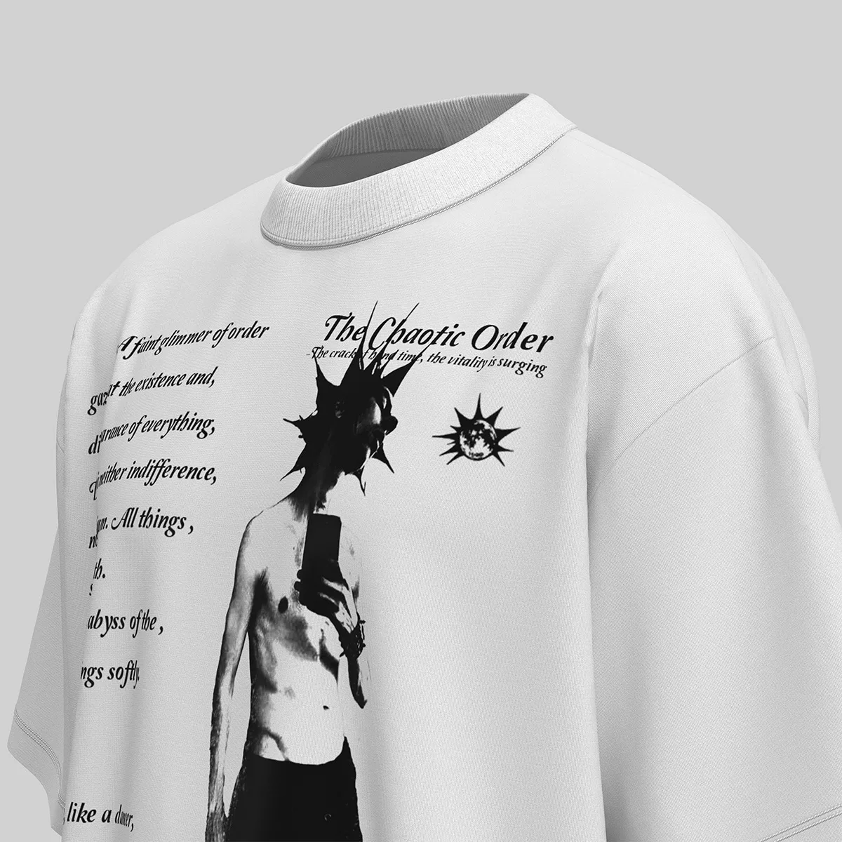 Jiayiku Men's  Summer New American Street Hip Hop Fashion Brand Culture Shirt Creative Character Printed T-shirt display picture 26