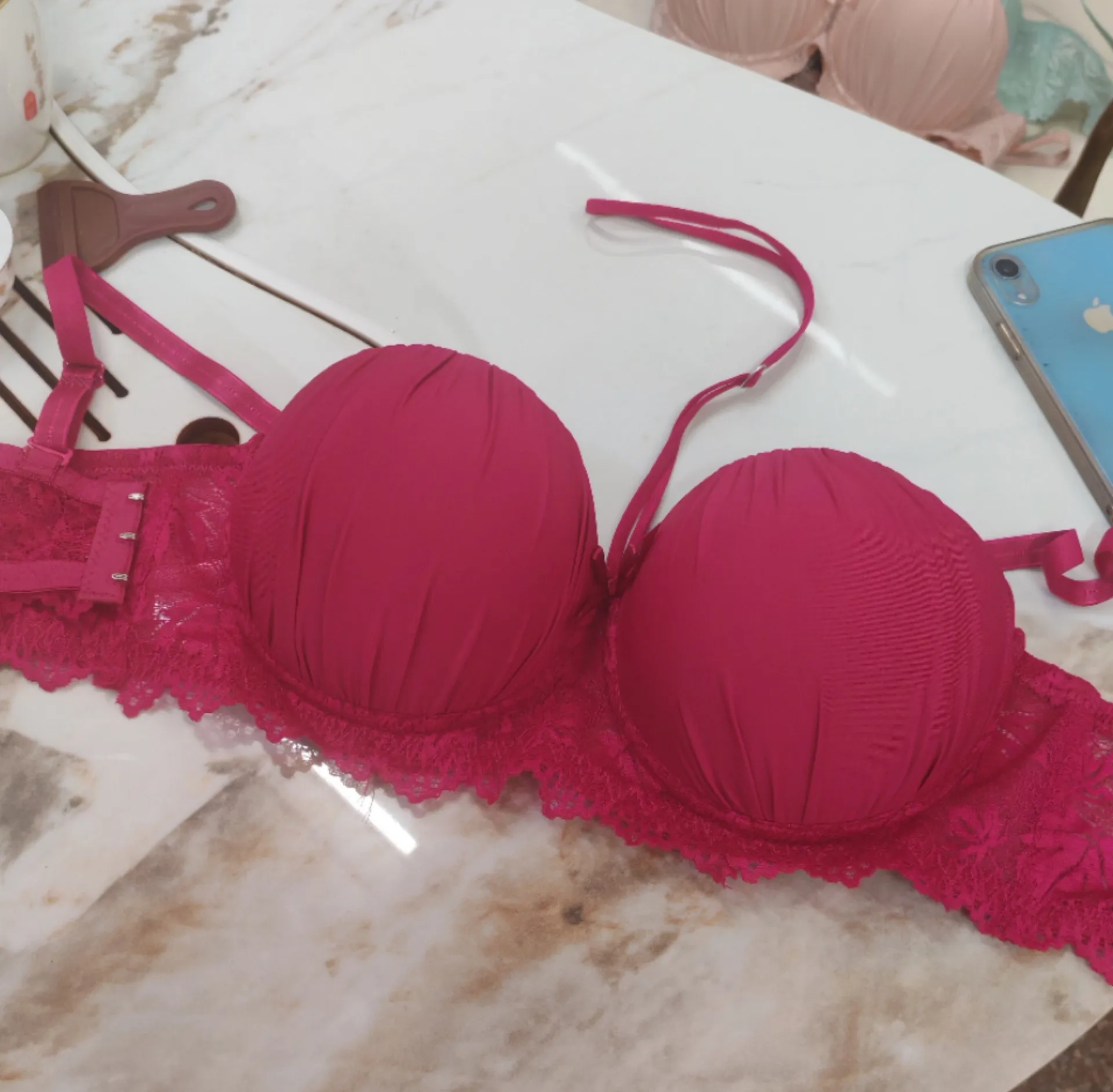 Foreign Single Underwear Women's Distribution On Behalf Of Overseas Sources Of Knitted Steel Ring Bra Foreign Trade Explosions Gathered Bra display picture 25